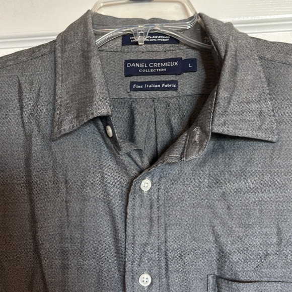 Daniel Cremieux men’s gray long sleeve button down shirt size large - Picture 2 of 9